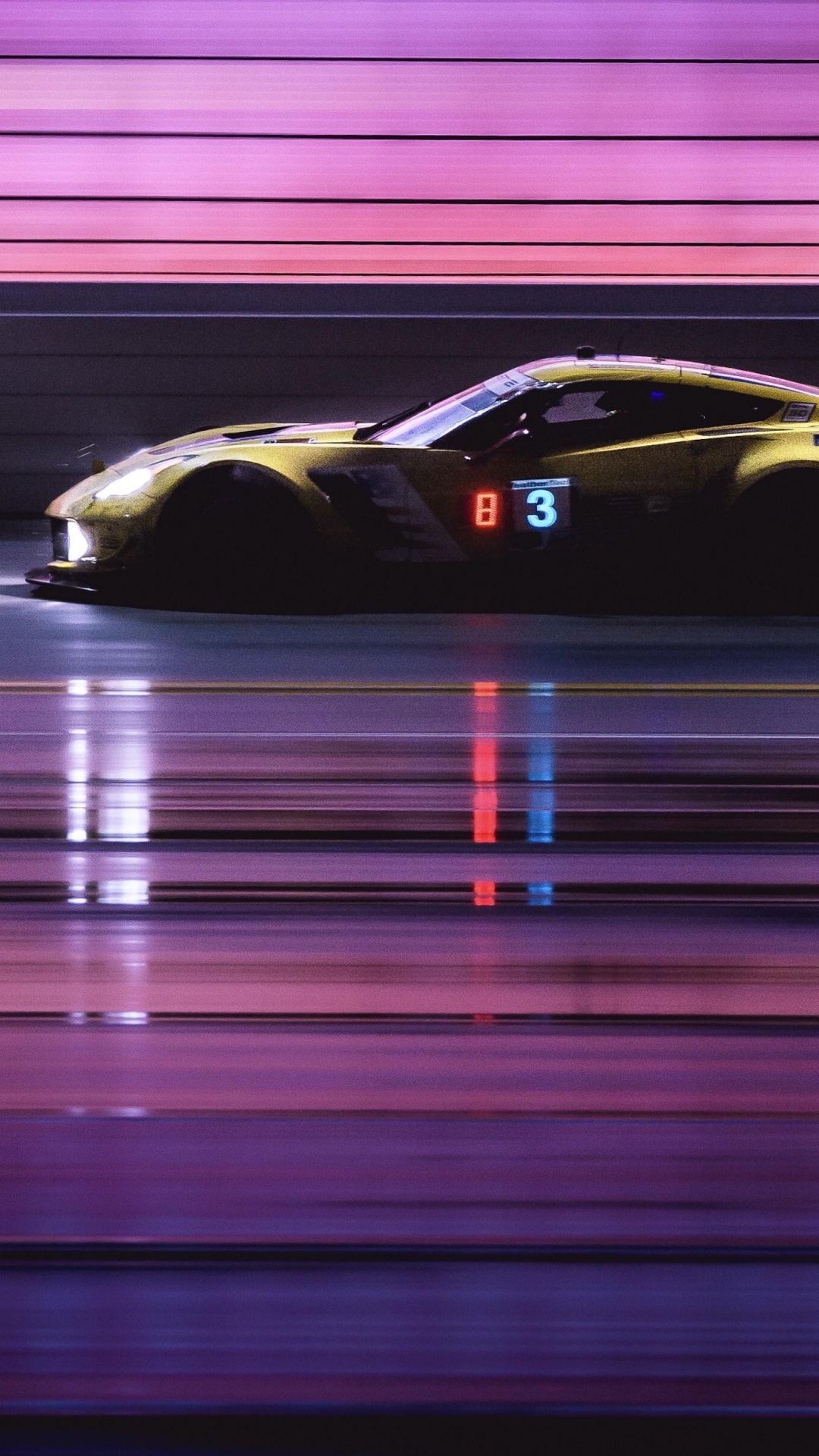 Обои авто, суперкар, спорткар, пурпур, автогонки в разрешении 1080x1920