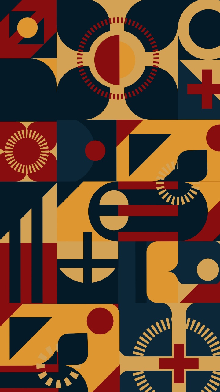 Обои узор, цифровая рыба, прямоугольник, ткань, линия в разрешении 720x1280