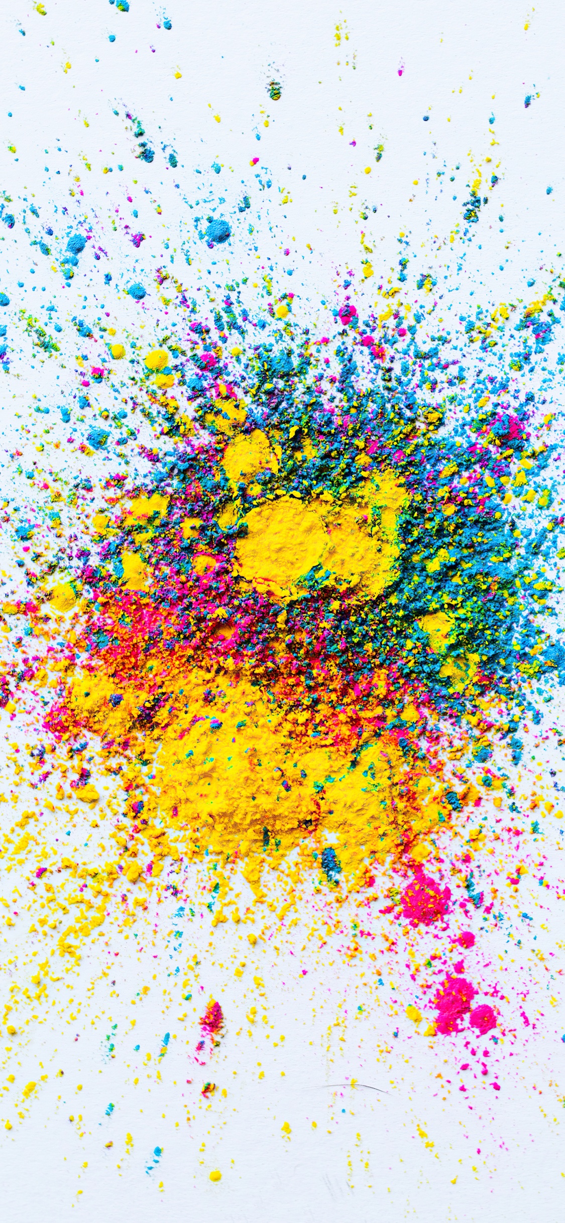 Обои узор, цветной, арт, живопись, растение в разрешении 1125x2436