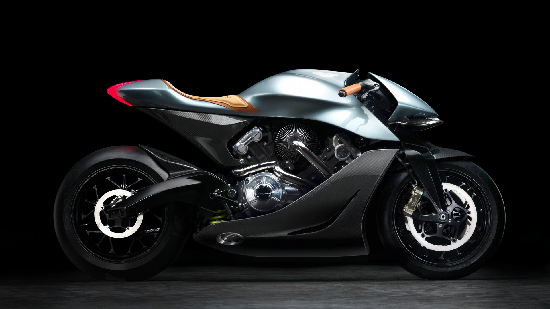 Обои мотоцикл aston martin, Астон Мартин, легковые автомобили, спорткар, мотоцикл в разрешении 1920x1080