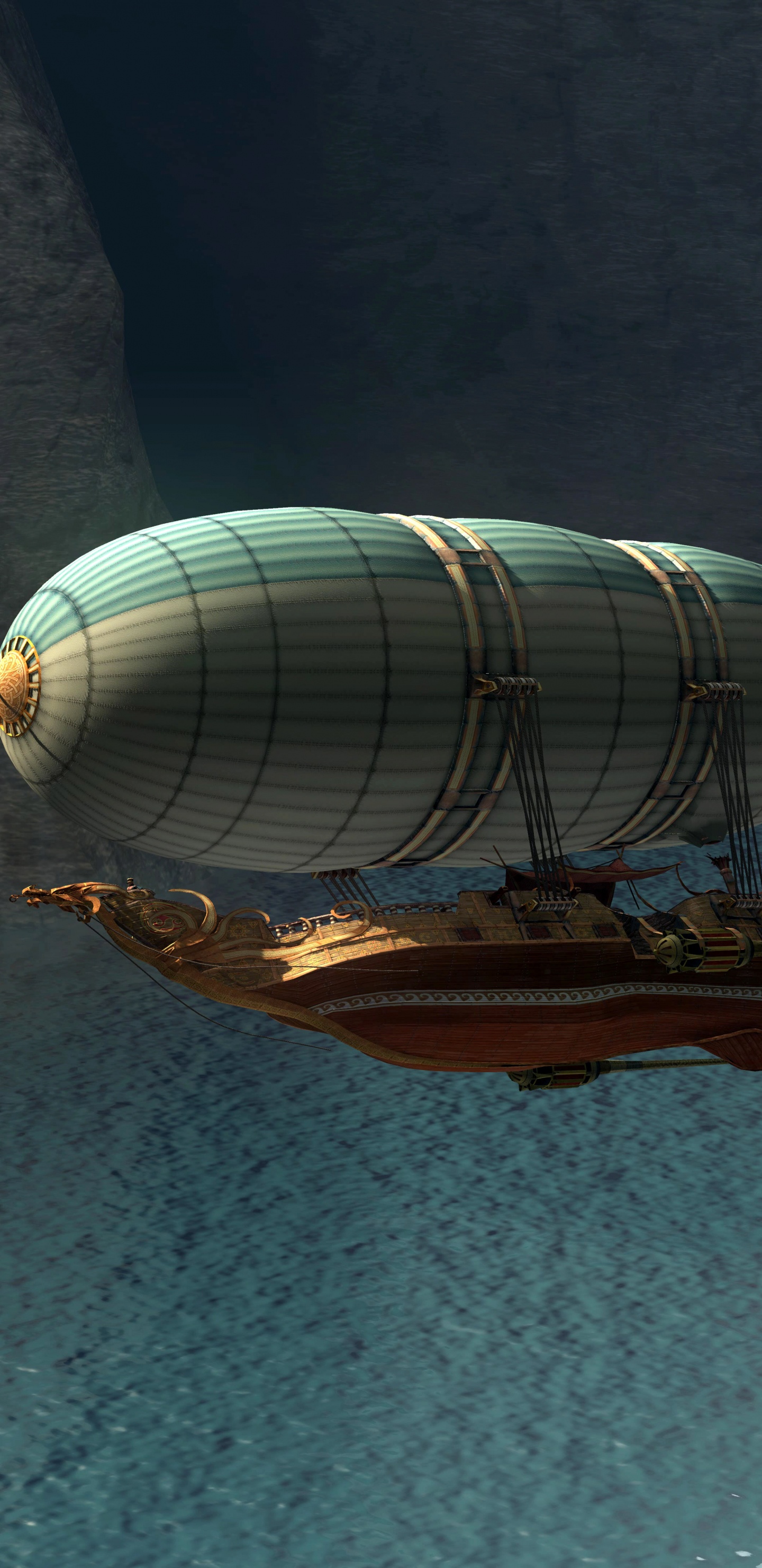 Обои вода, самолет, авиация, воздушный корабль, самолеты в разрешении 1440x2960