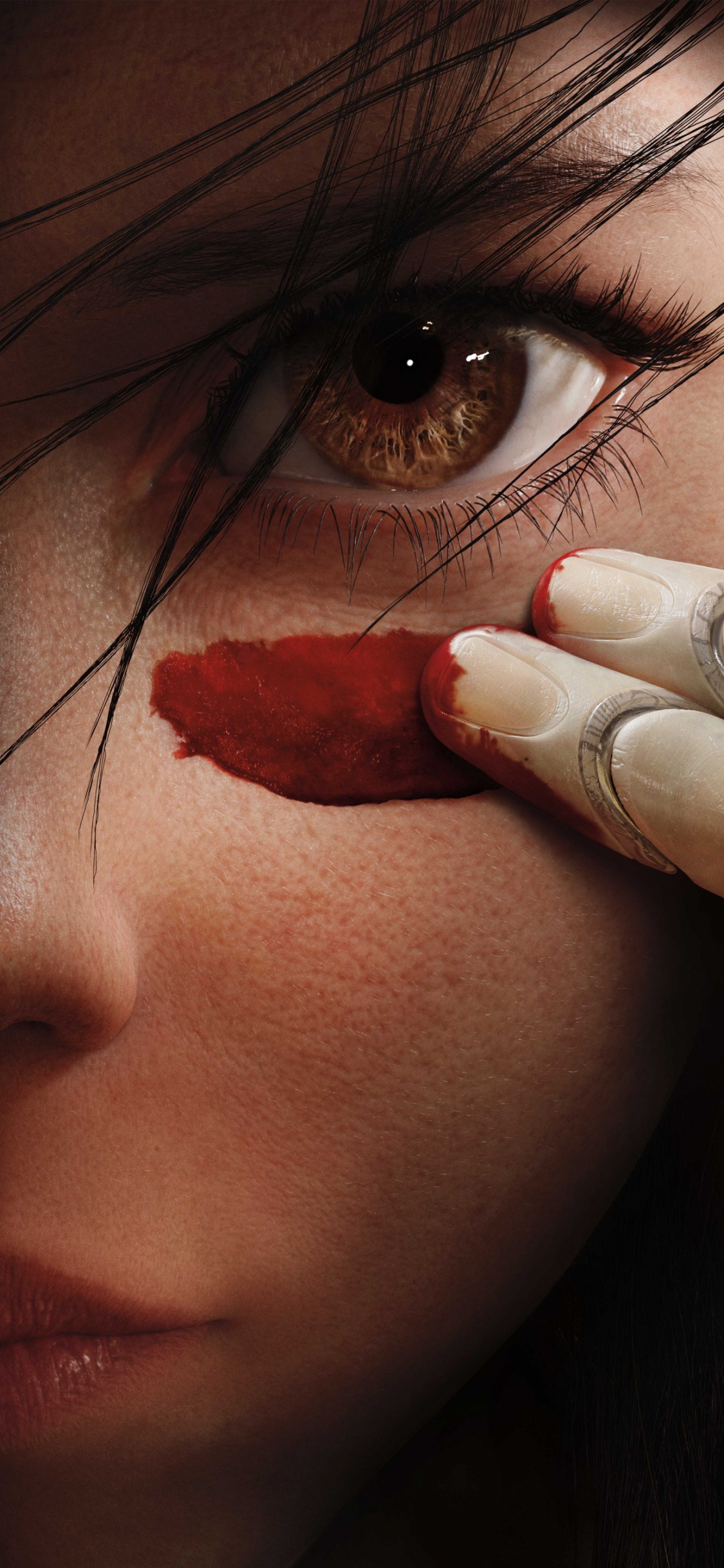 Обои Алита Боевой Ангел, Боевой Ангел Алита, экшн, общество визуальных эффектов, фонограмма в разрешении 1125x2436