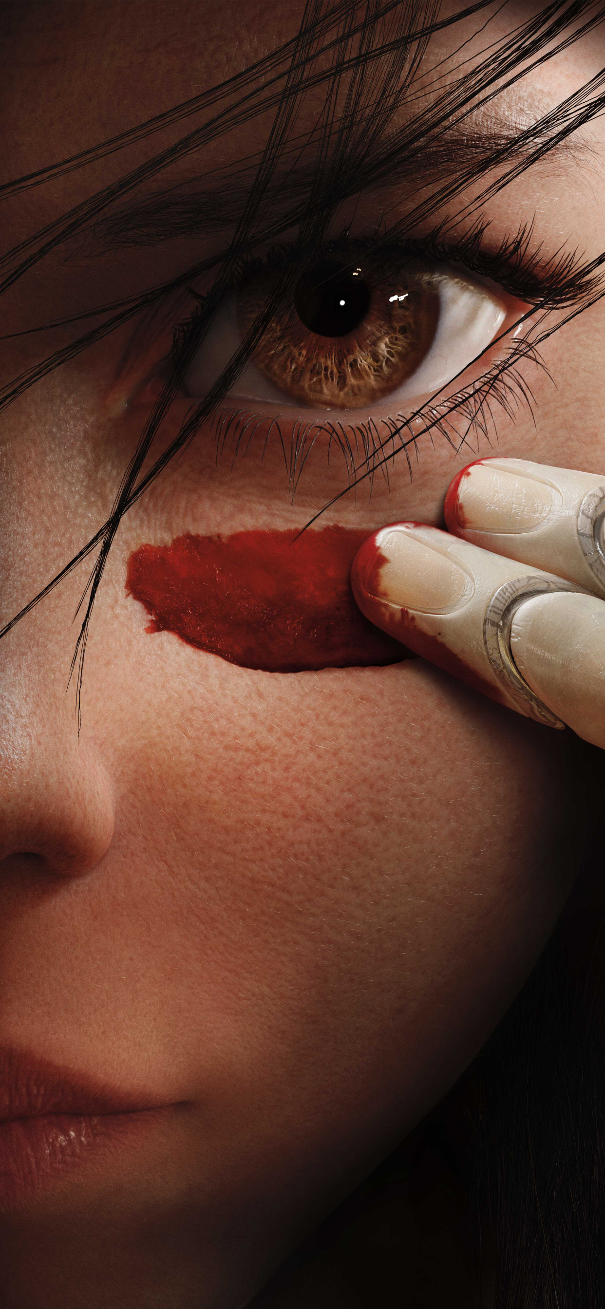 Обои Алита Боевой Ангел, Боевой Ангел Алита, экшн, общество визуальных эффектов, фонограмма в разрешении 1242x2688