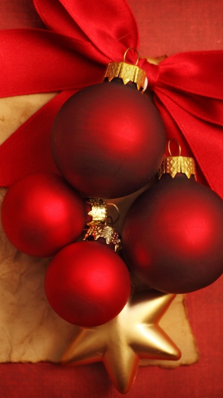 Обои Рождественский день, Новый год, праздник, рождественский орнамент, Рождественские украшения в разрешении 720x1280