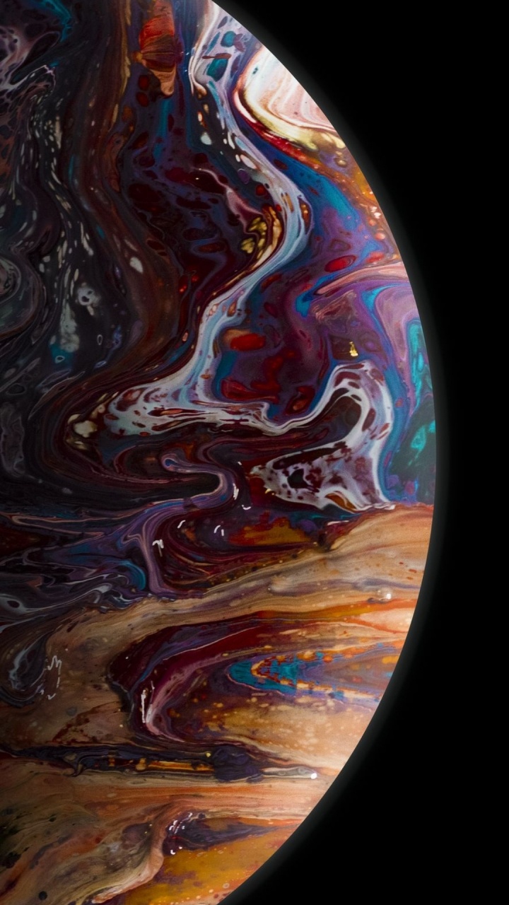 Обои земля, коричневый цвет, красный цвет, красочность, арт в разрешении 720x1280