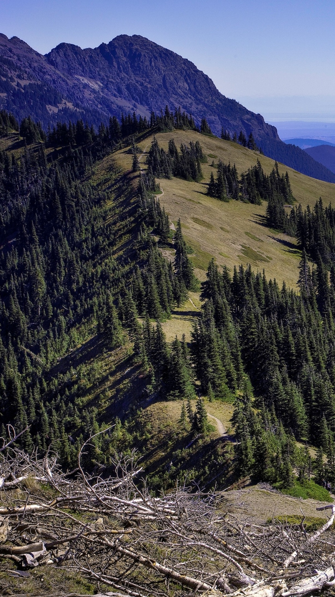 Обои ураган хребет, пейзаж, горный рельеф, гора, дикая местность в разрешении 1080x1920
