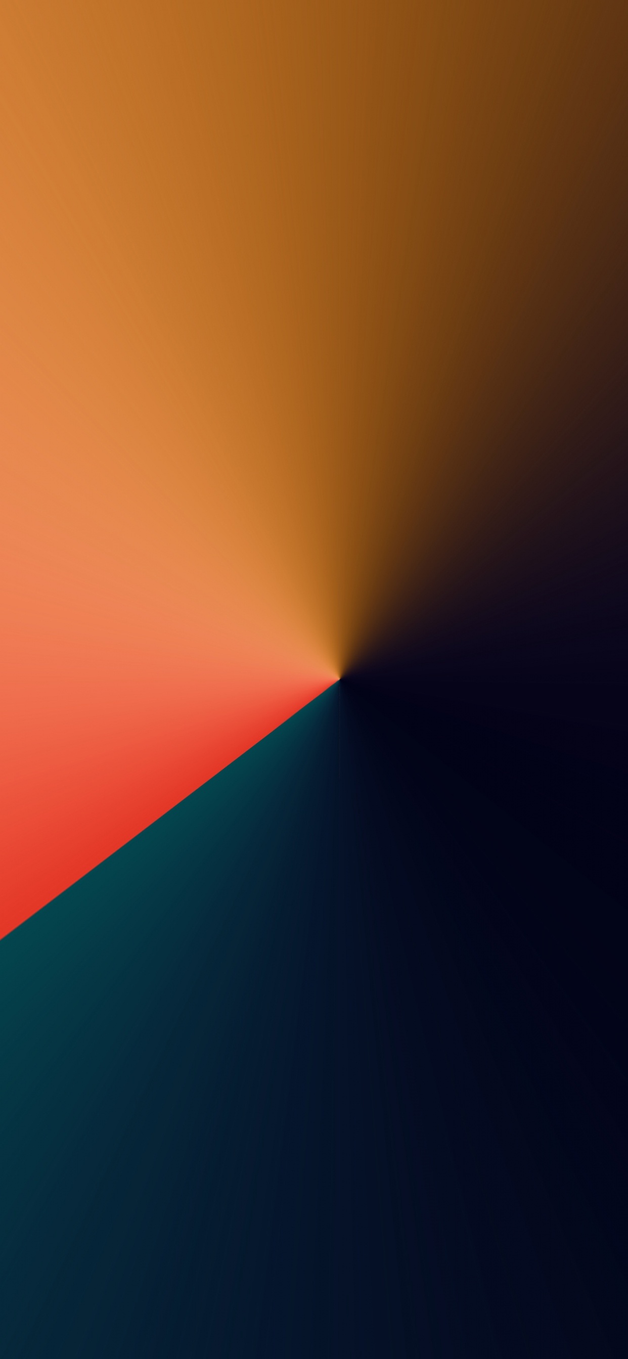 Обои атмосфера, склон, полутона и оттенки, горизонт, пейзаж в разрешении 1242x2688