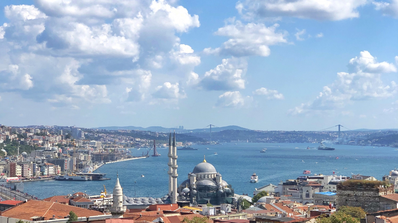 Обои крыша, Хаус, кучевое облако, море, побережье в разрешении 1280x720