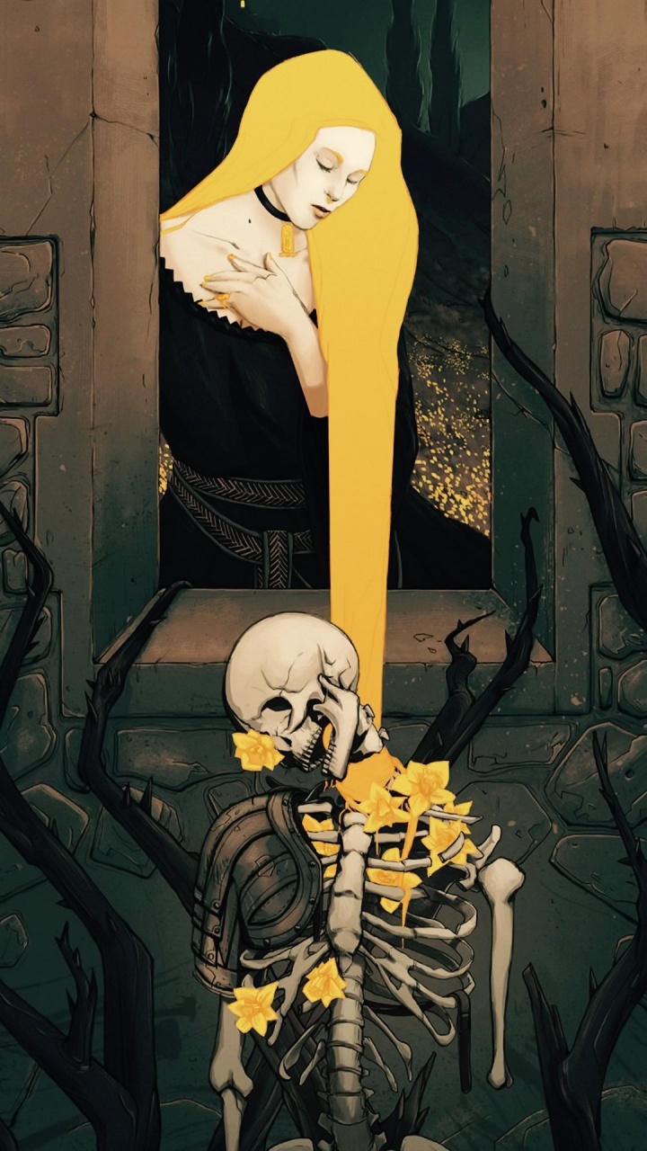 Обои арт, рисование, иллюстрация, d th lu y, мультфильм в разрешении 720x1280