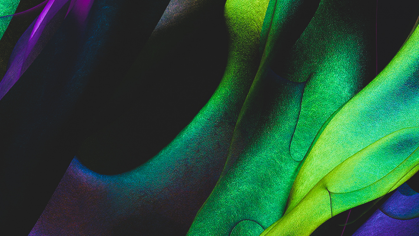 Обои свет, наука, красочность, зеленый, пурпур в разрешении 1366x768