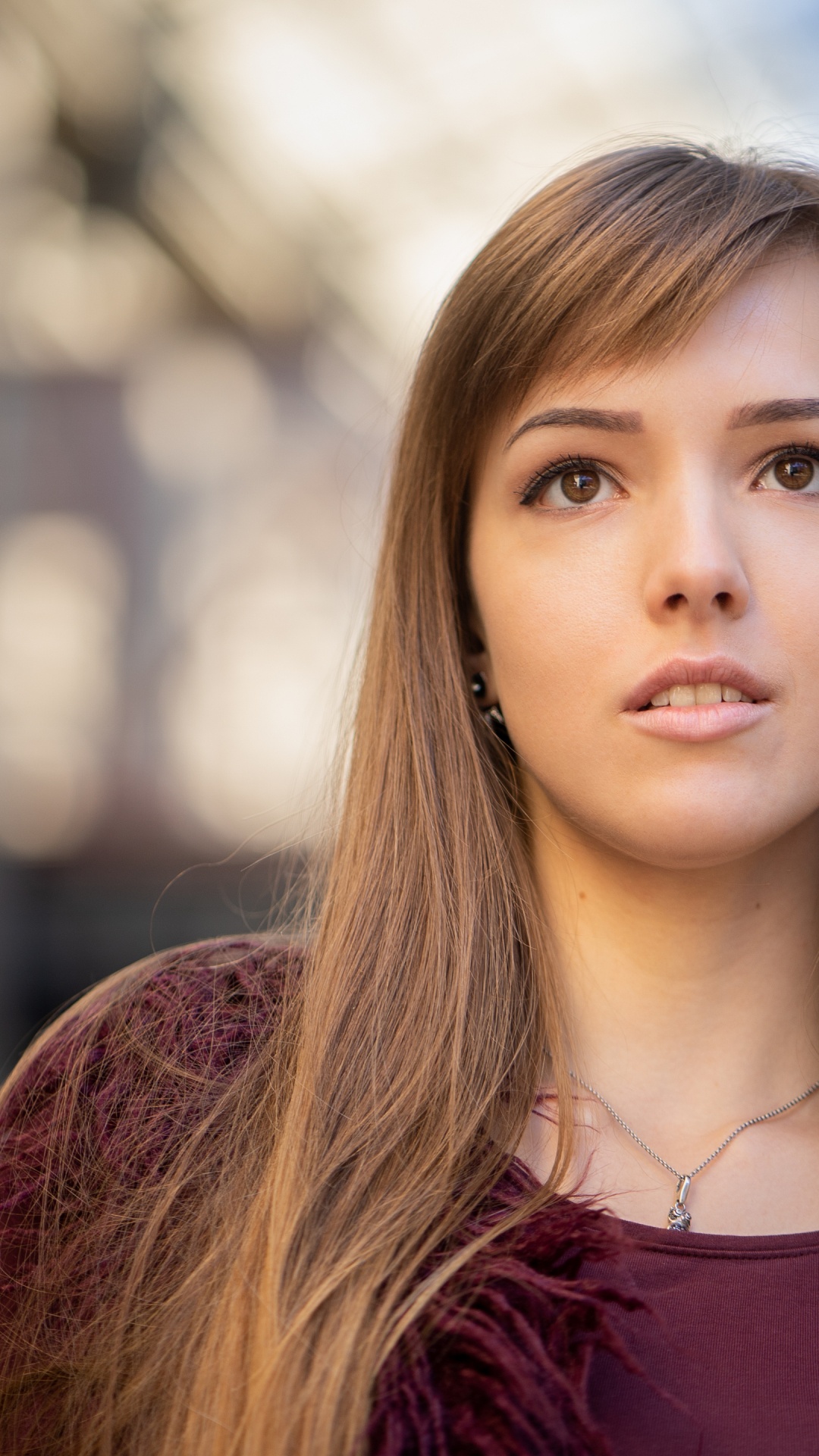 Обои красота, модель, лицо, волосы, кожа в разрешении 1080x1920