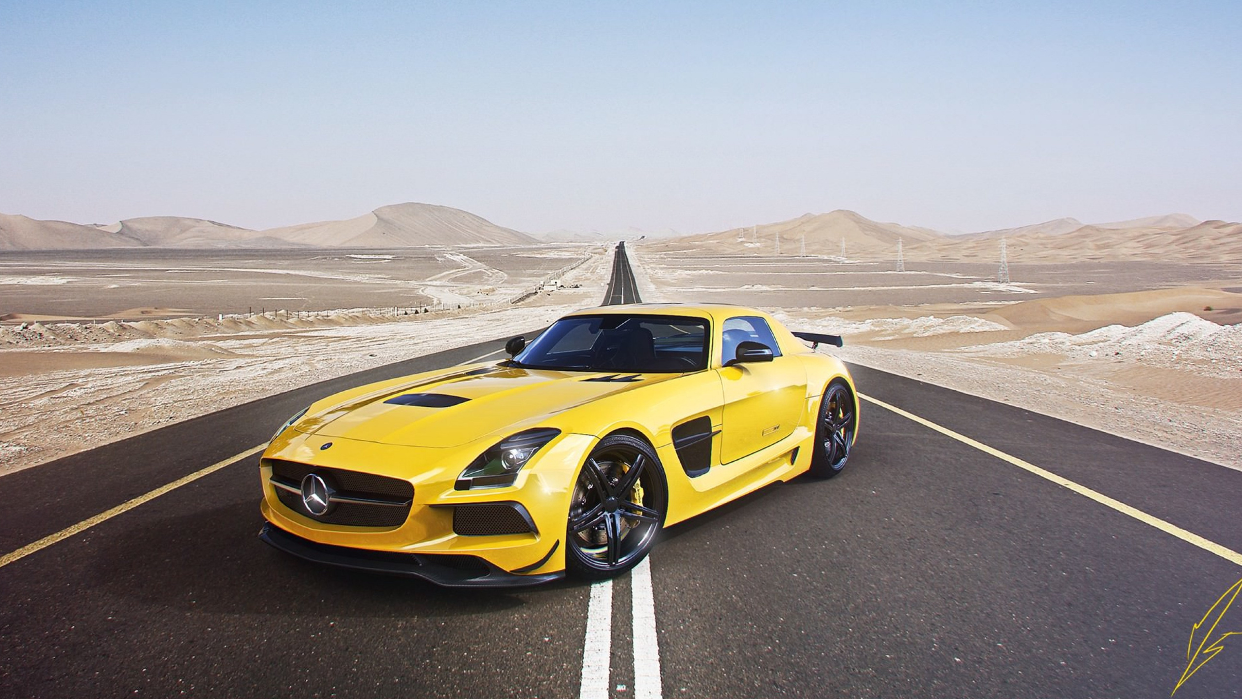 Обои mercedes benz s class, авто, суперкар, Мерседес АМГ, 2015 Мерседес-Бенц СЛС АМГ в разрешении 2560x1440