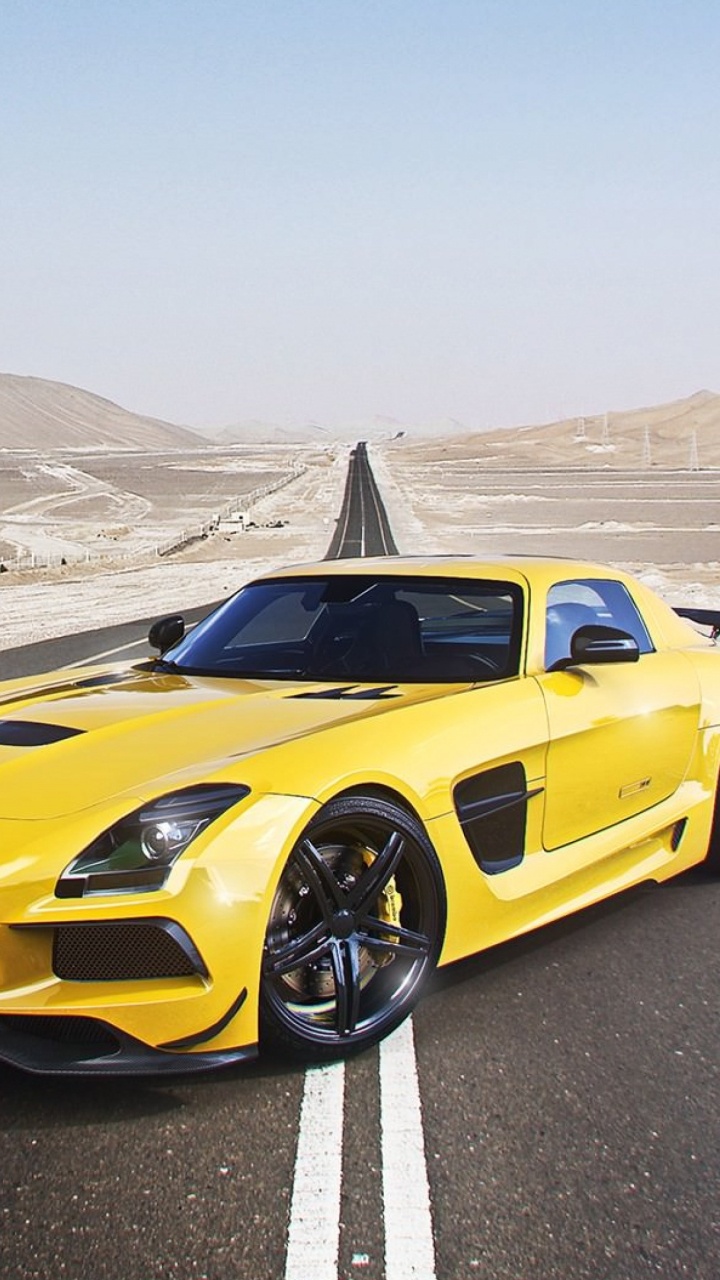 Обои mercedes benz s class, авто, суперкар, Мерседес АМГ, 2015 Мерседес-Бенц СЛС АМГ в разрешении 720x1280