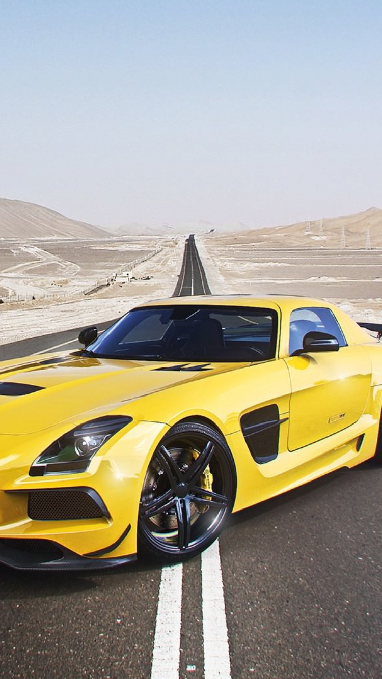 Обои mercedes benz s class, авто, суперкар, Мерседес АМГ, 2015 Мерседес-Бенц СЛС АМГ в разрешении 750x1334