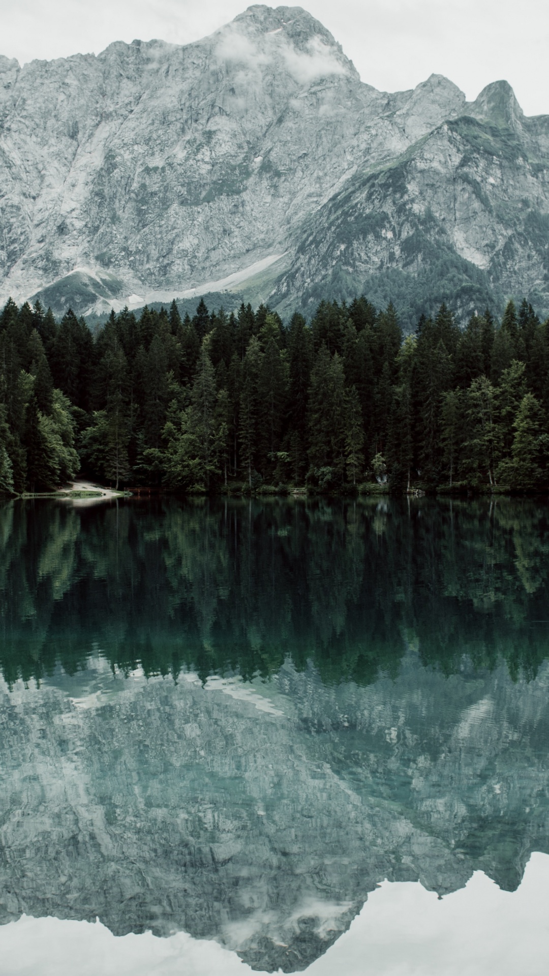 Обои гора, горный рельеф, природа, отражение, природный ландшафт в разрешении 1080x1920