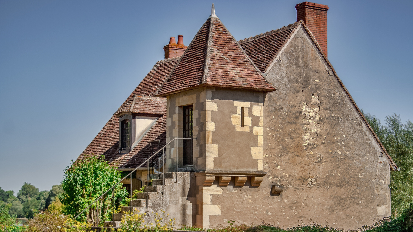 Обои Франция, коттедж, Хаус, свойство, родина в разрешении 1366x768