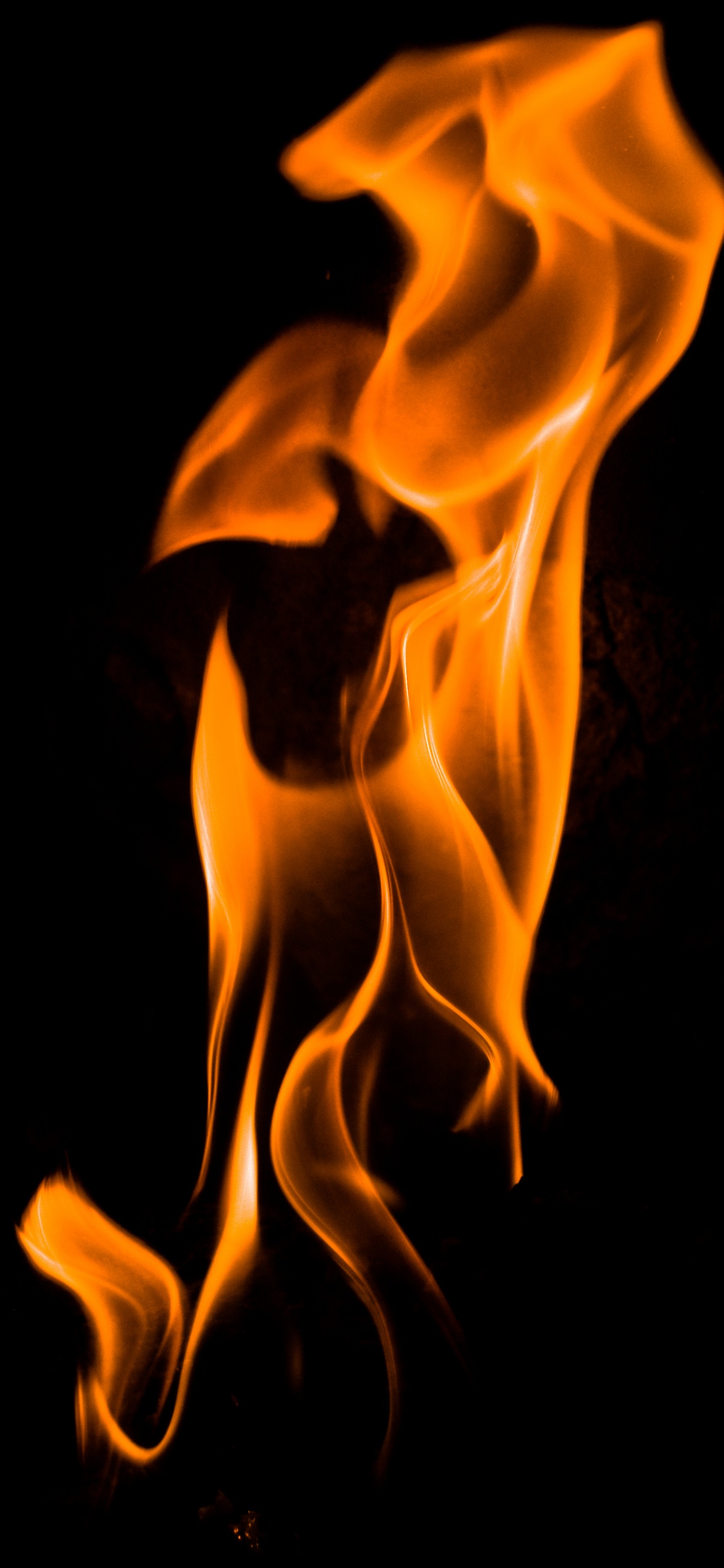 Обои пламя, огонь, тепло, мышца, рисование в разрешении 1125x2436