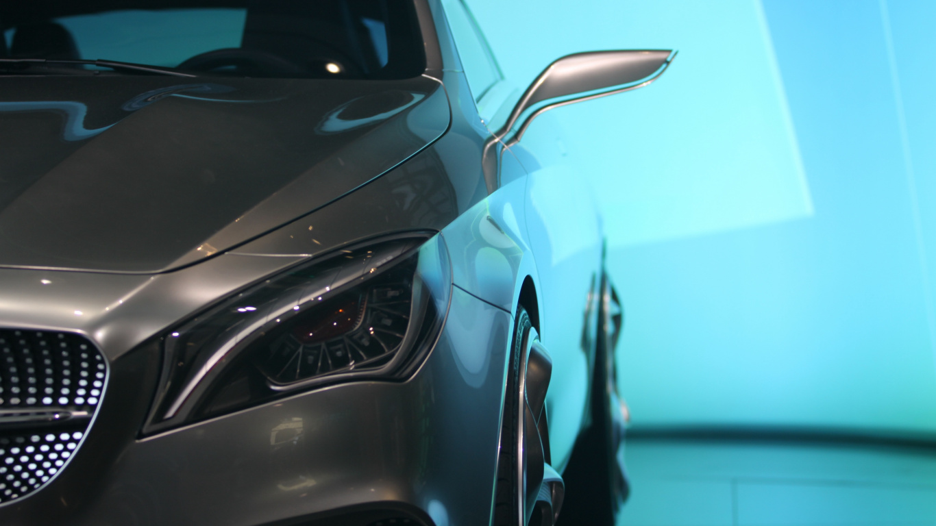 Обои спорткар, авто, фара, Авто шоу, автосалон в разрешении 1366x768