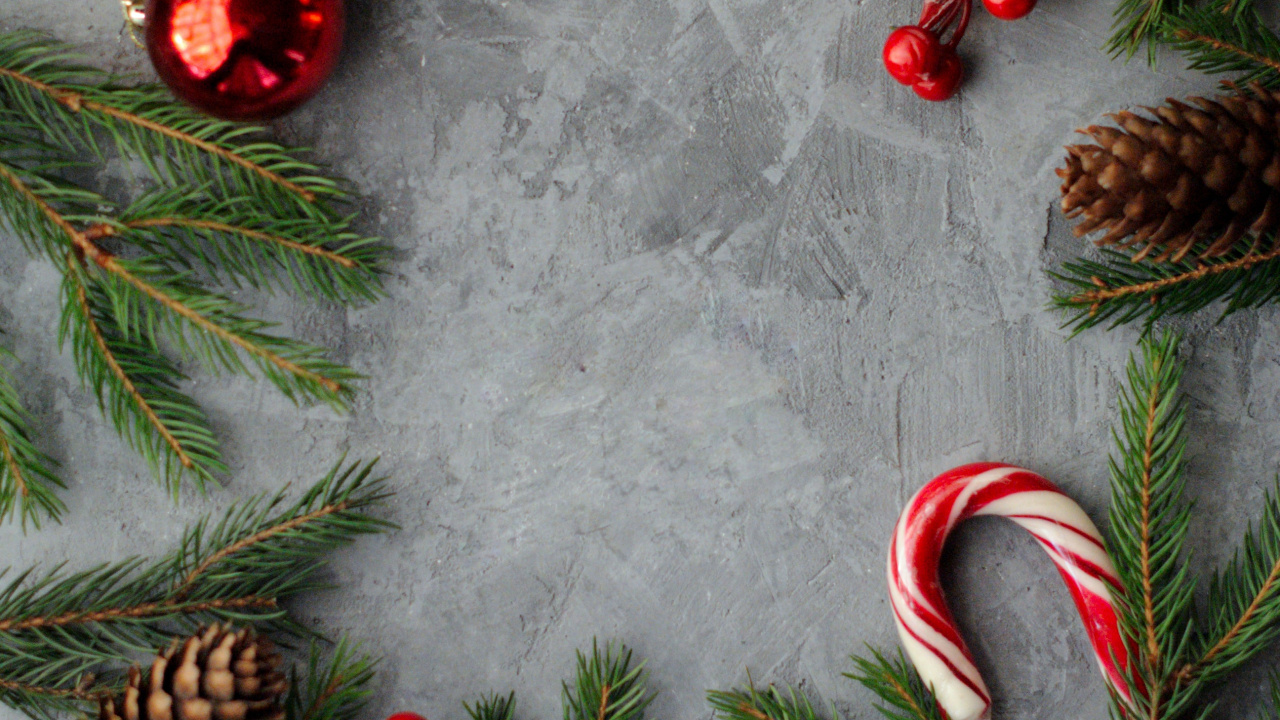 Обои Тропический сад Нонг Нуч, Рождество, рождественский орнамент, зеленый, свет в разрешении 1280x720