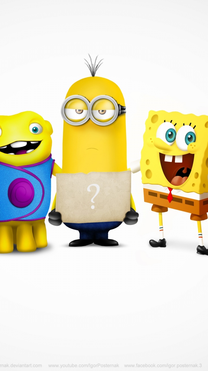 Обои мультфильм, Кевин миньон, желтый, игрушка, анимация в разрешении 720x1280