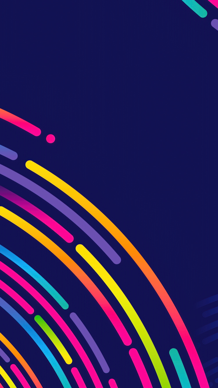 Обои геометрия, фигура, Геометрическая форма, красочность, Фиолетовый в разрешении 750x1334