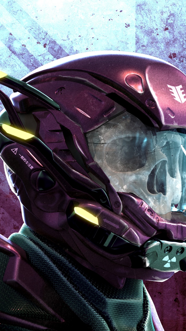 Обои арт, иллюстрация, шлем, Хоккейный шлем, защитное снаряжение в спорте в разрешении 720x1280