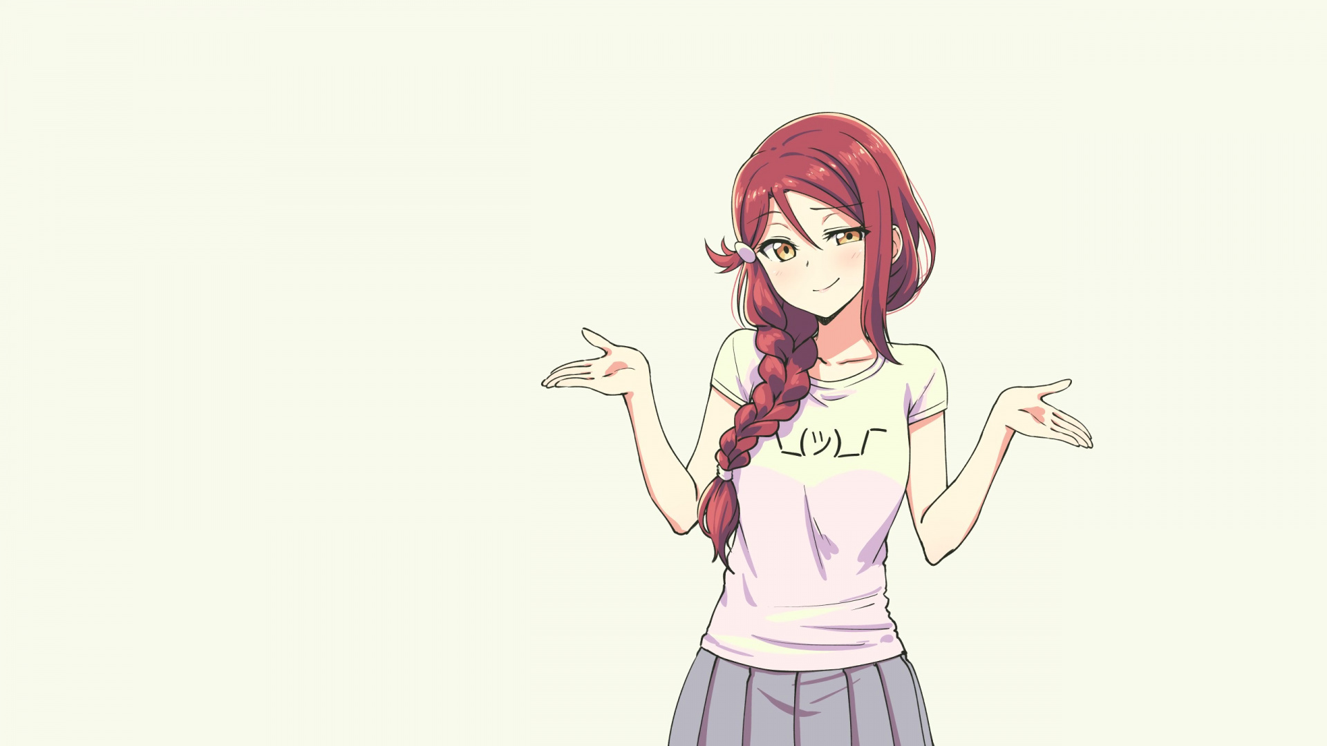 Обои мультфильм, аниме, иллюстрация, длинные волосы, рот в разрешении 1920x1080