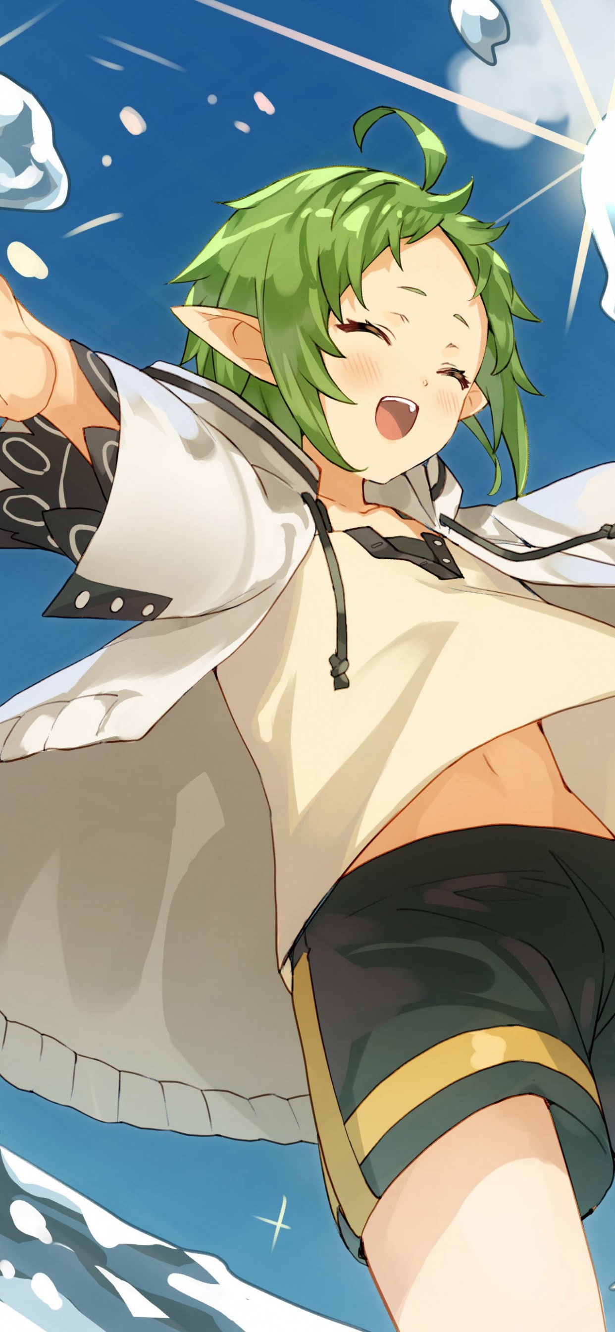 Обои рудеус грейрат, сильфиетта, аниме, мушоку тенсей, аниме арт в разрешении 1242x2688