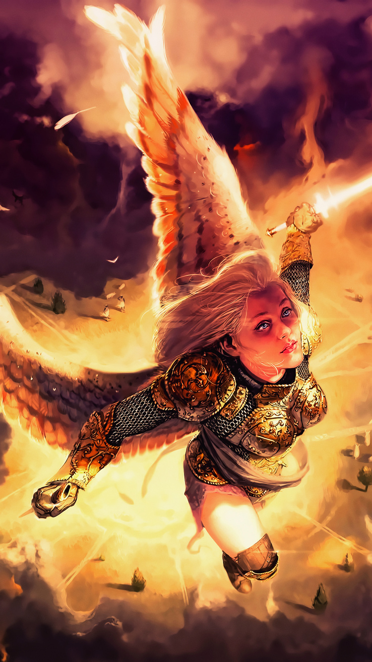 Обои волшебники побережья, magic the gathering, дракон, Магия сбор Bitterblossom, тепло в разрешении 750x1334