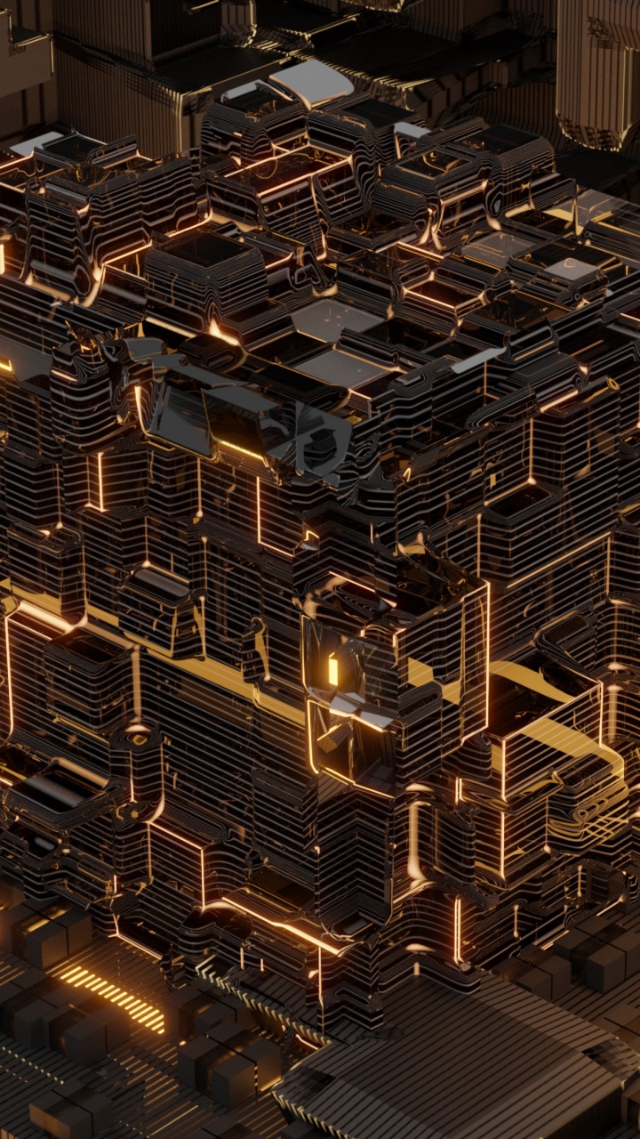 Обои небо, метрополия, населенный пункт, городской район, жилой район в разрешении 720x1280