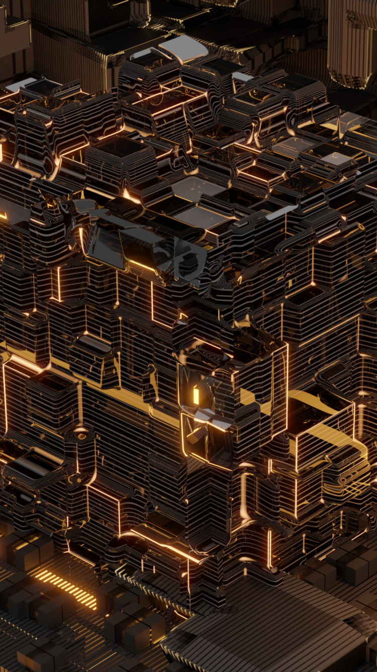 Обои небо, метрополия, населенный пункт, городской район, жилой район в разрешении 750x1334