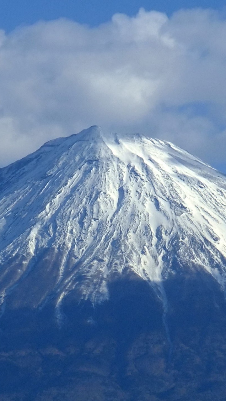 Обои гора Фудзи, Гора Онтакэ, вулкан, горный рельеф, стратовулкан в разрешении 720x1280