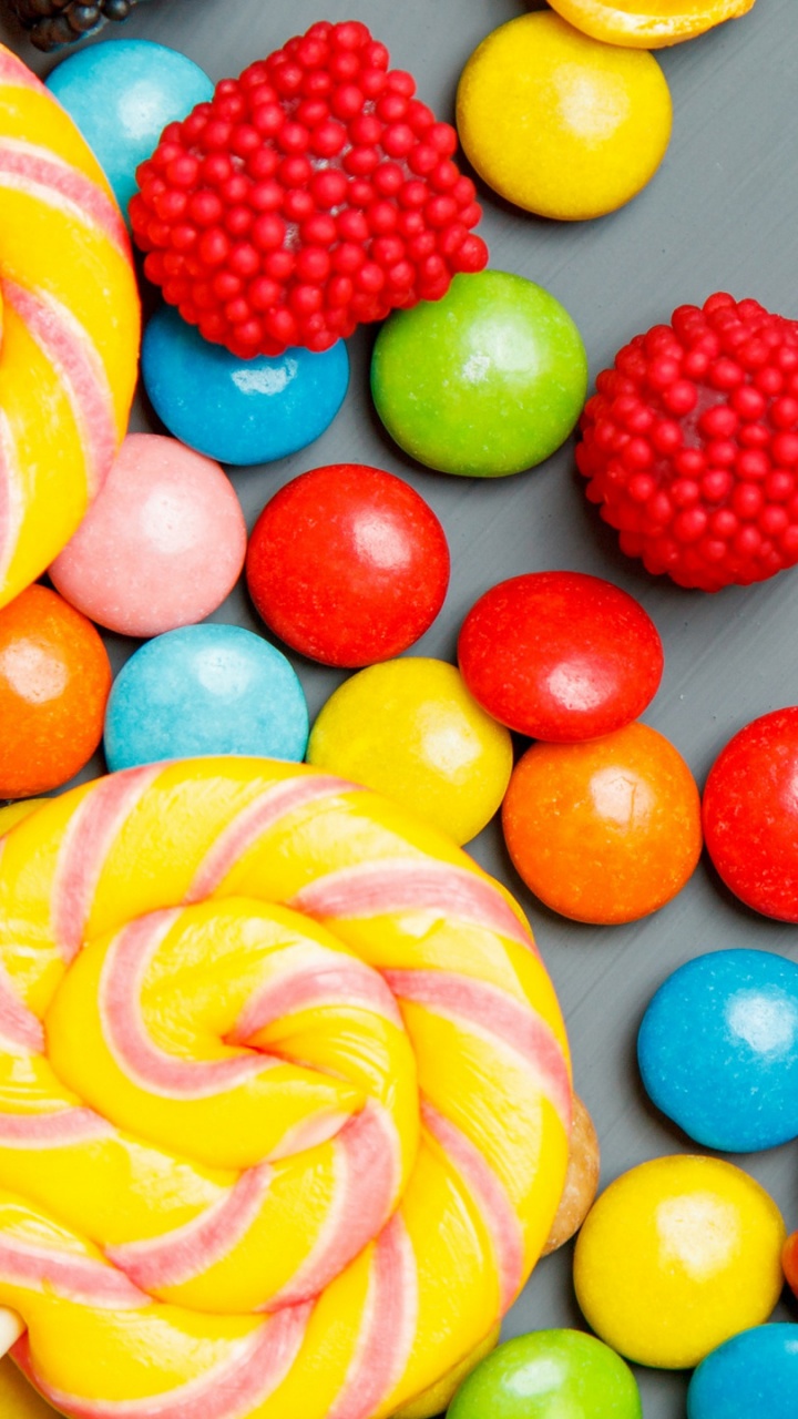 Обои конфета, леденец, Конфеты Чупа-Чупс, шоколад, кондитерские изделия в разрешении 720x1280