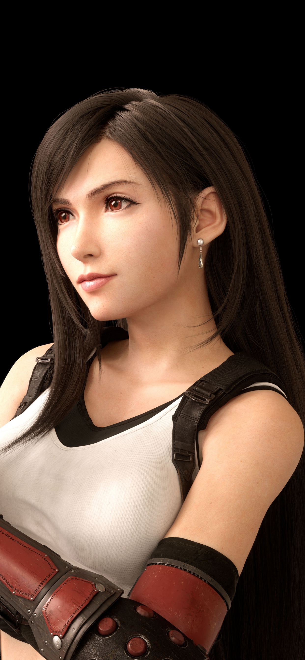 Обои Final Fantasy VII Remake, Тифа Локхарт, Айрис Гейнсборо, Клауд страйф, Баррет Уоллес в разрешении 1242x2688