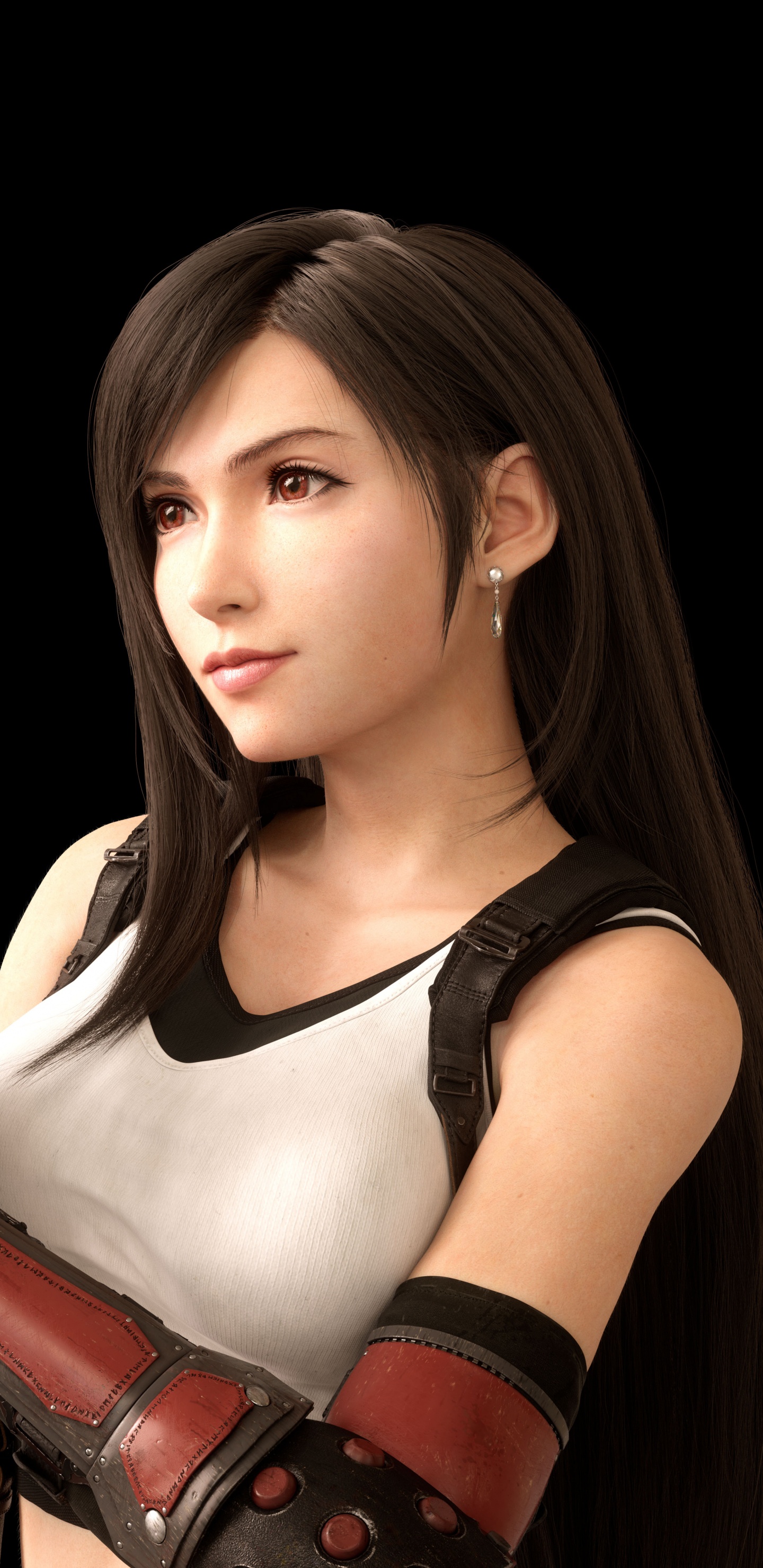 Обои Final Fantasy VII Remake, Тифа Локхарт, Айрис Гейнсборо, Клауд страйф, Баррет Уоллес в разрешении 1440x2960