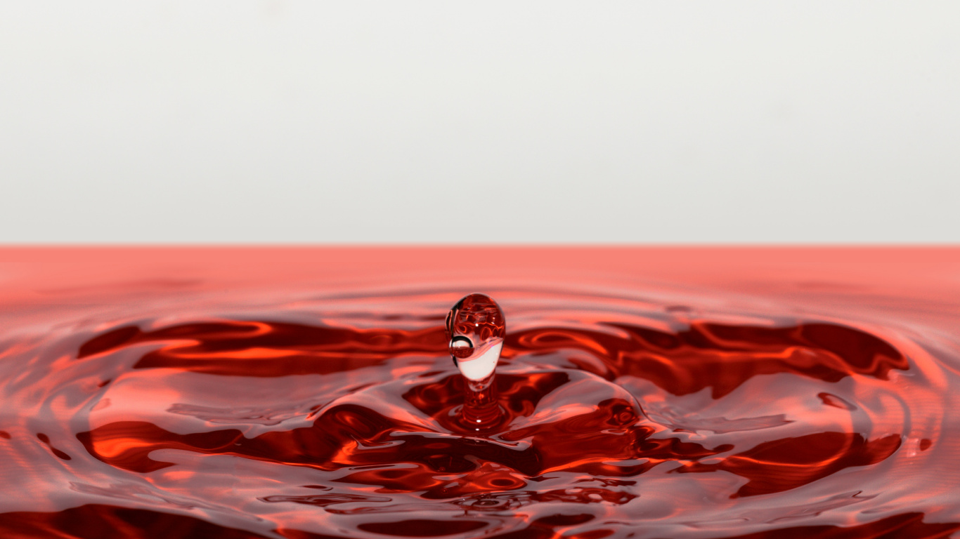 Обои красный цвет, волна, жидкий, В штучной упаковке воды лучше ООО, вода в разрешении 1366x768