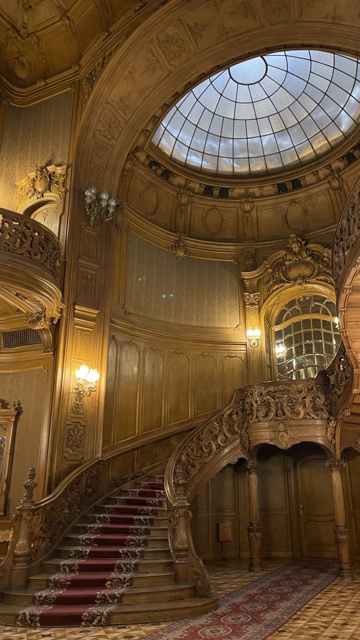 Обои ориентир, дизайн интерьера, потолок, стекло, осветительная арматура в разрешении 720x1280