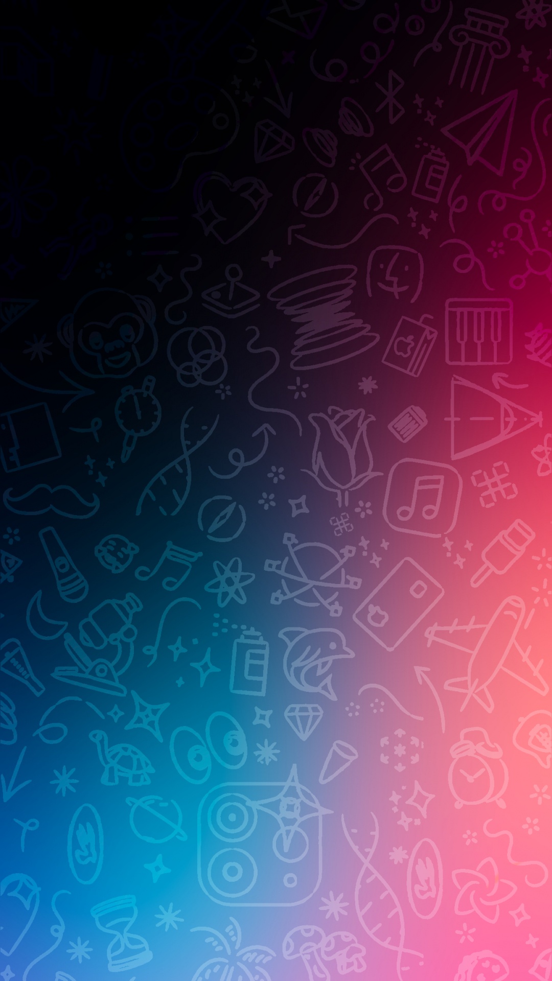 Обои вода, арт, круг, электрик, узор в разрешении 1080x1920