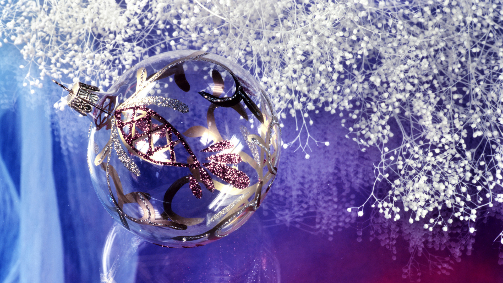 Обои Рождественский день, вода, синий, пурпур, Фиолетовый в разрешении 1920x1080