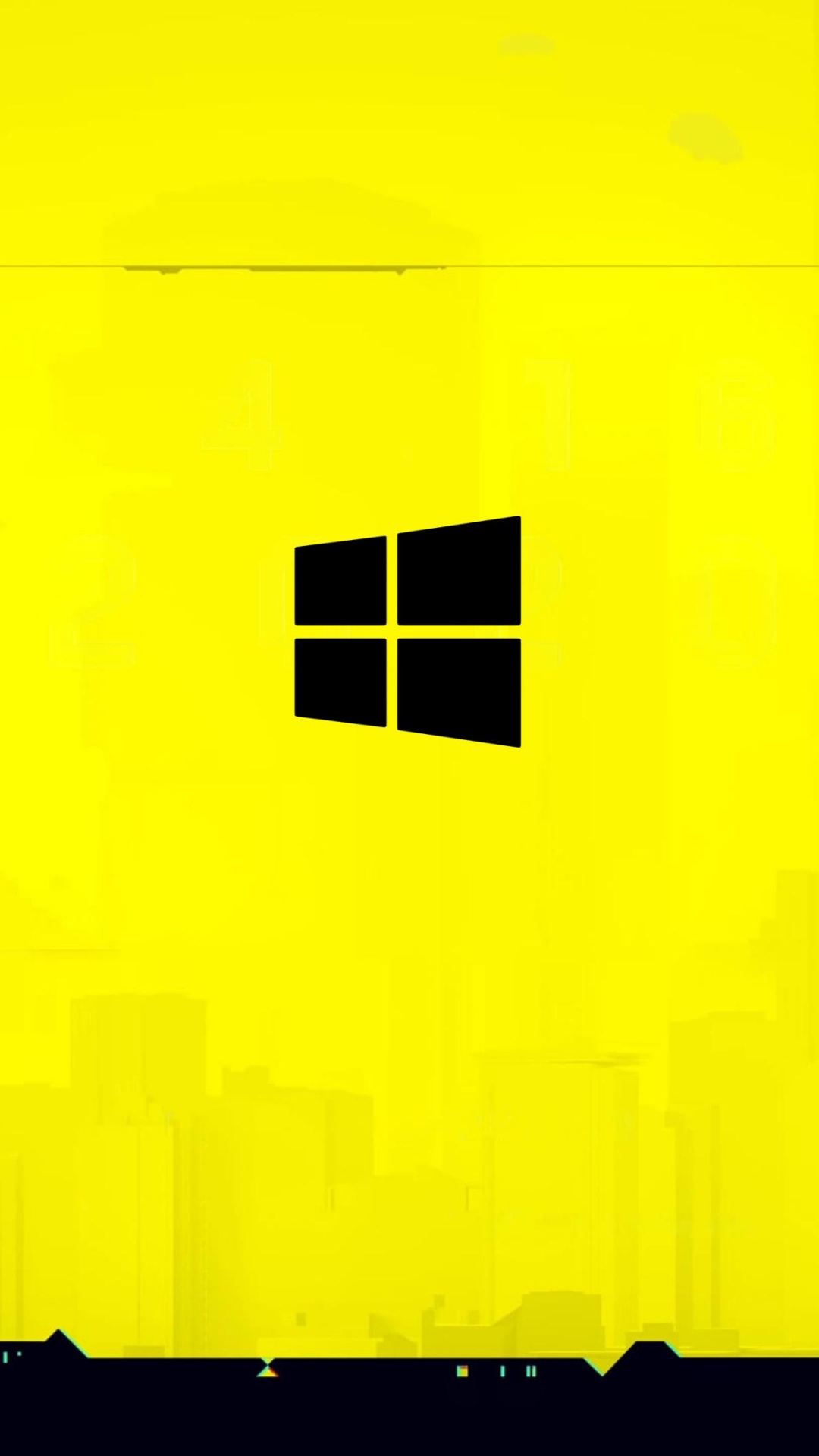 Обои Киберпанк 2077, красочность, прямоугольник, желтый, полутона и оттенки в разрешении 1080x1920