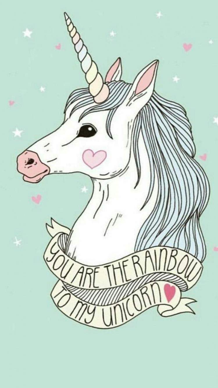 Обои графика, рог, мультфильм, голова, вымышленный персонаж в разрешении 750x1334