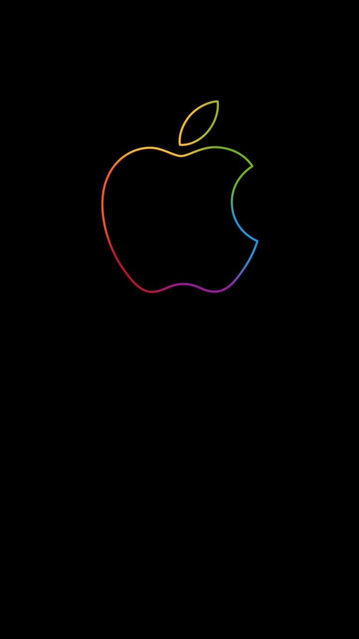 Обои apple, iPhone, яблоко, лого, геометрия в разрешении 720x1280