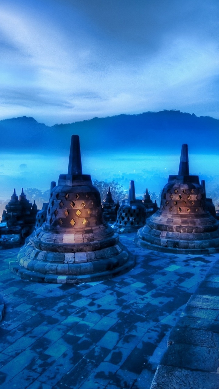 Обои ориентир, Индонезия, археологический памятник, городской пейзаж, историческое место в разрешении 720x1280