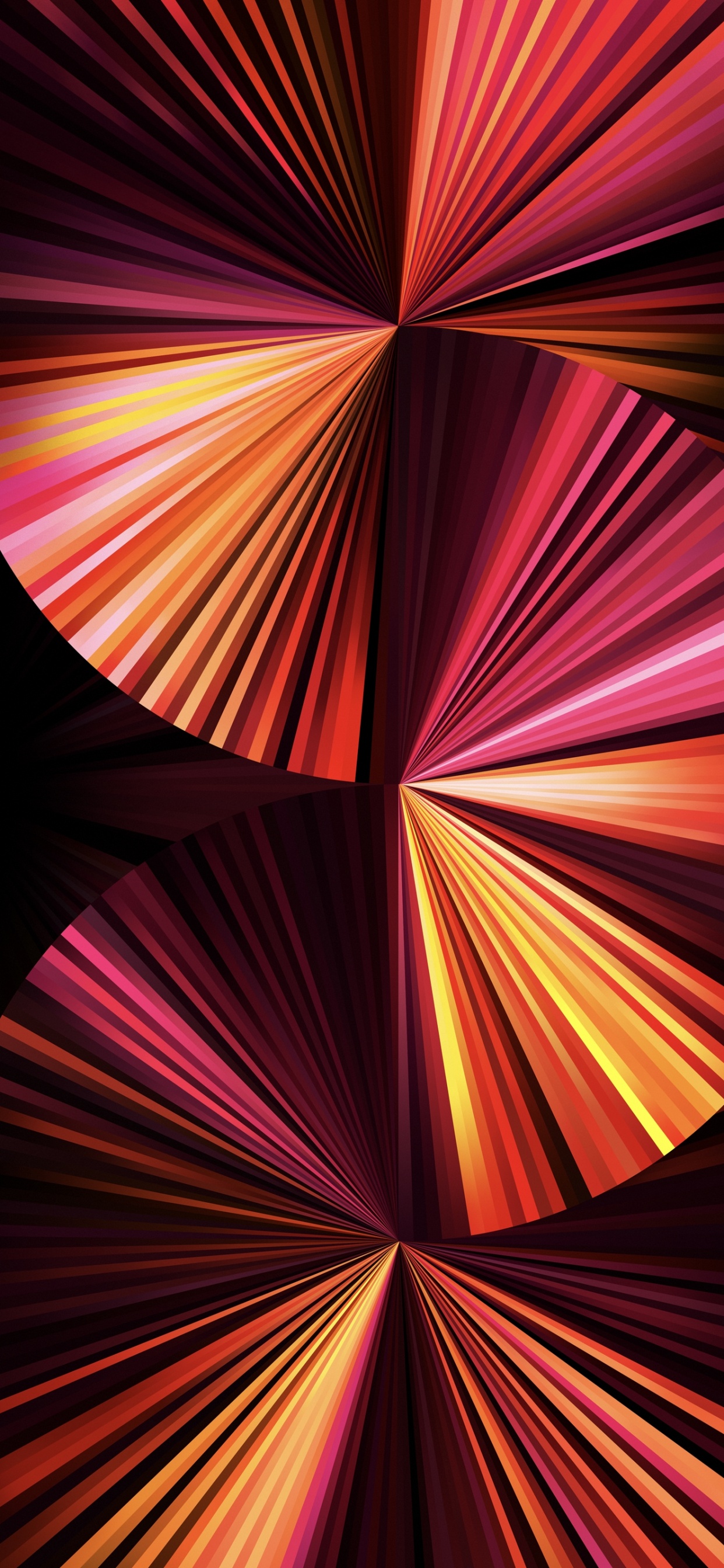 Обои Fan wallpaper in dark pink for iPad Pro 11″ в разрешении 1242x2688