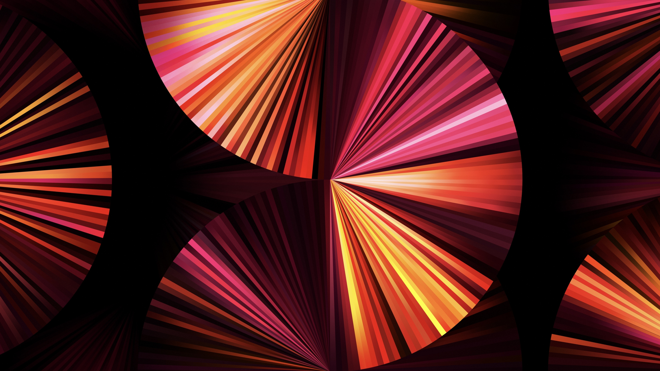 Обои Fan wallpaper in dark pink for iPad Pro 11″ в разрешении 2560x1440