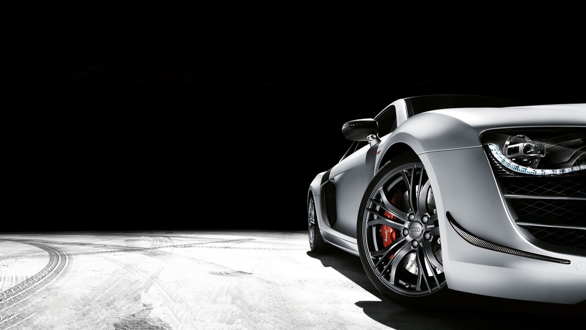 Обои авто, спорткар, audi, черный, audi r8 в разрешении 1920x1080