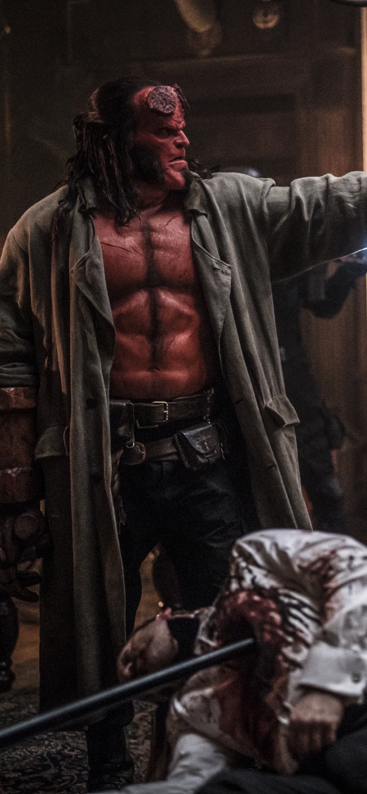 Обои хеллбой, Темная Лошадка Комиксы, компьютерная игра, шутер, кино в разрешении 1242x2688