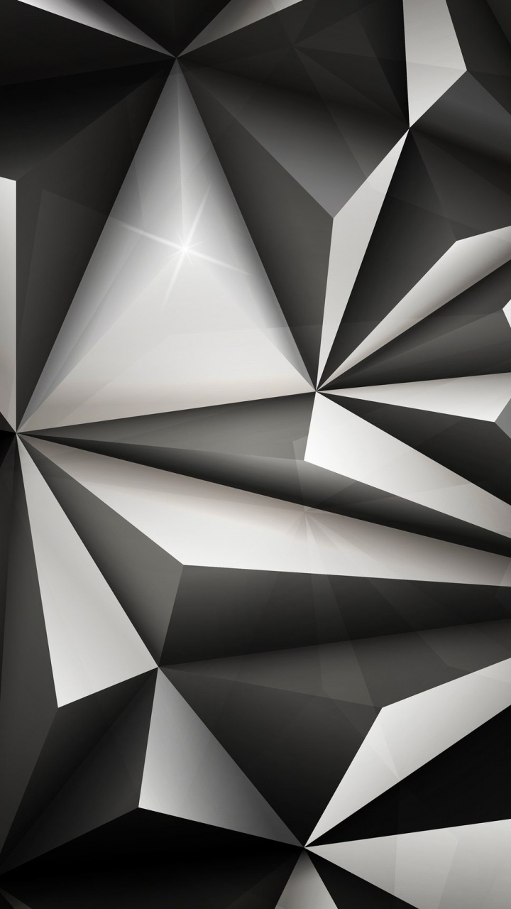 Обои полигон, яблоко, черный, треугольник, архитектура в разрешении 720x1280