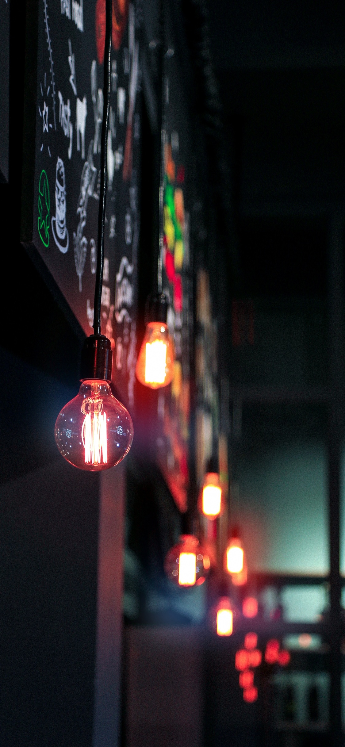 Обои освещение, Лампа накаливания, электрическое освещение, светодиодные лампы, свет в разрешении 1125x2436