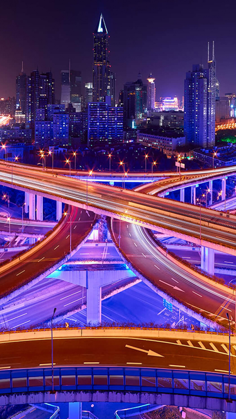 Обои линия горизонта, городской пейзаж, метрополия, город, городской район в разрешении 750x1334